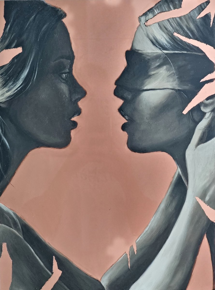 Expressive Portrait Oil Painting By Artmoods Tp, 12 X 16, The Seventeenth Summer, Original Artwork