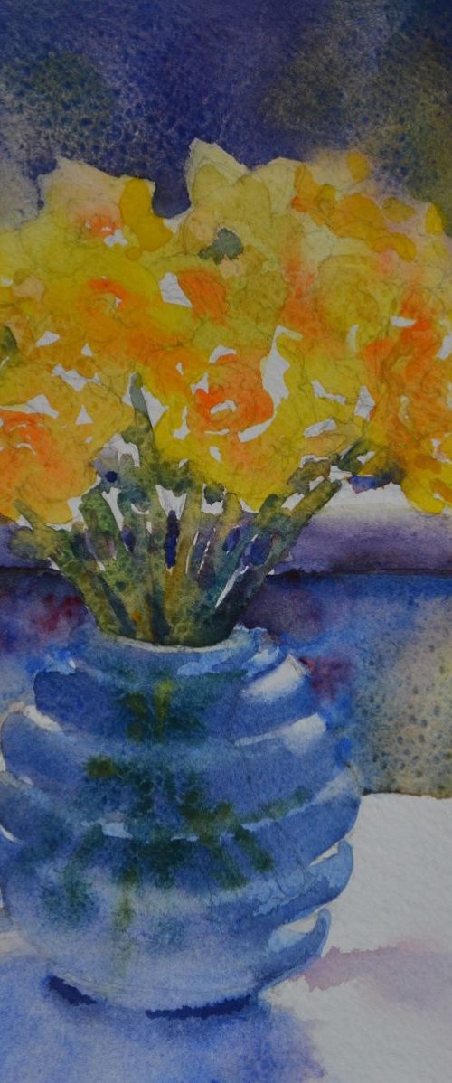 My Little Blue Vase by Denise Mitchell