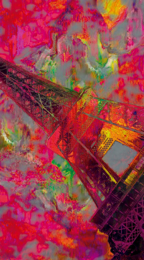 Psicodelia Paris tour Eiffel by Javier Diaz
