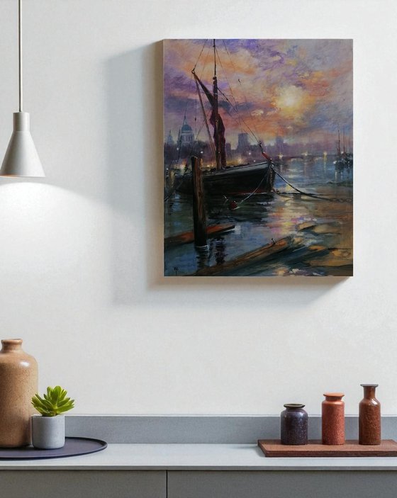 The Thames at Twilight, London