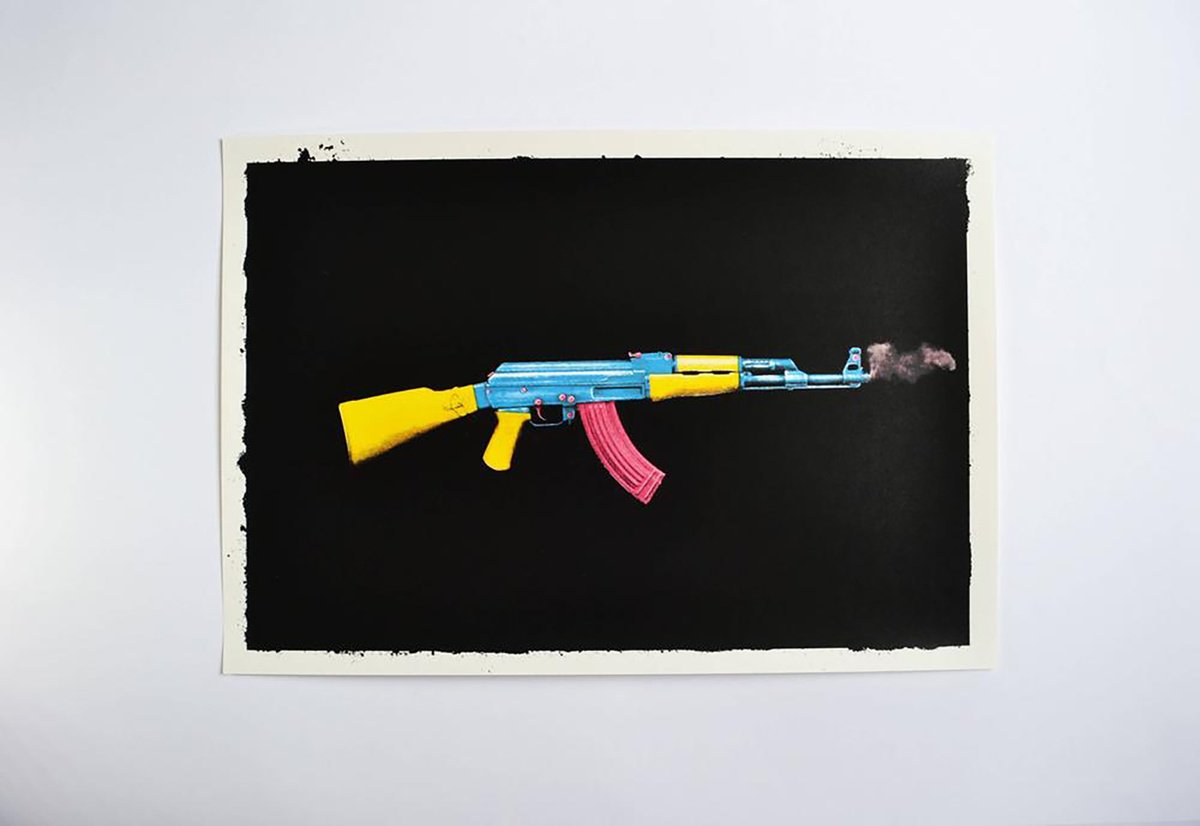 Photorealistic Screenprint , Child Soldier By Colour Black, 20 X 14, Artwork For Sale On Artfinder