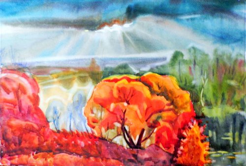 autumn rays by Valentina Kachina