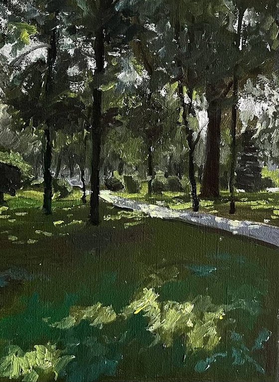 In the summer park