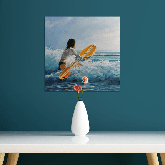 surfer №1. series "energy of motion"