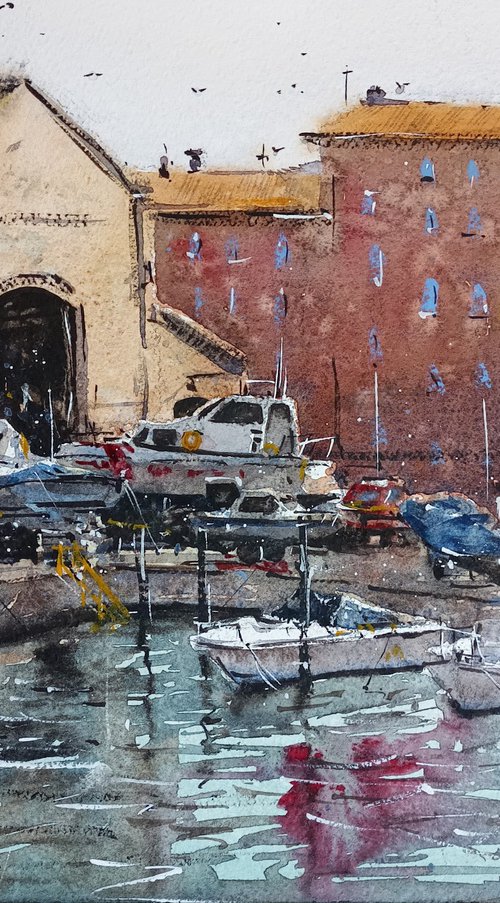 Boatyard in Giudecca by Tollo Pozzi