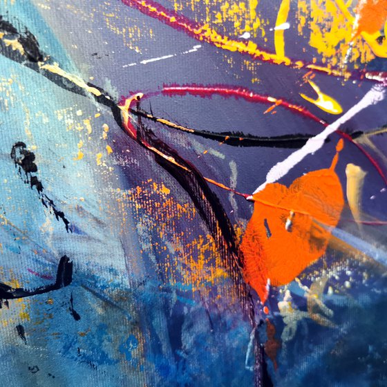 Very large scale stunning enigmatic beautiful colors mindscape by O KLOSKA