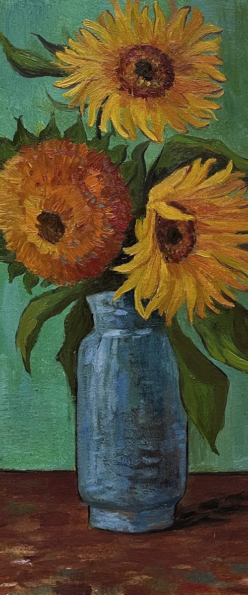 Sunflowers by Bohdan Dobrivskyi