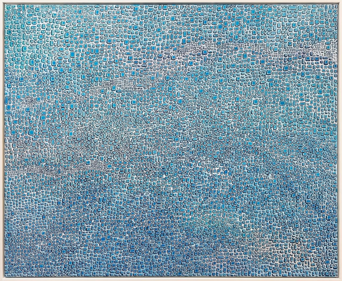 Organic Abstract Acrylic Painting By Carol Zsolt, 48 X 40, Inspiration 6802, Original Artwork