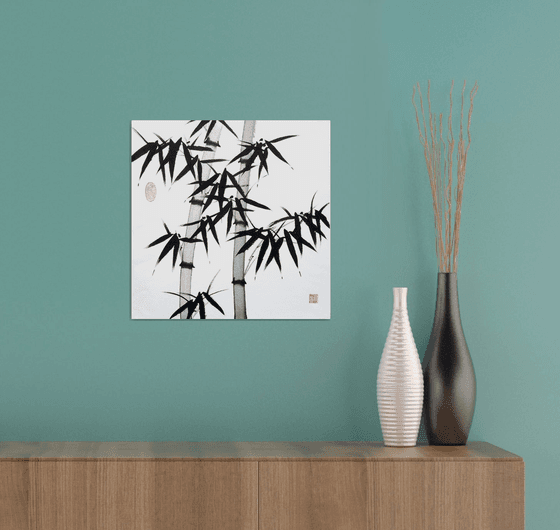 A Pair of Black Bamboos