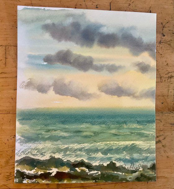 Prussian blue waves
