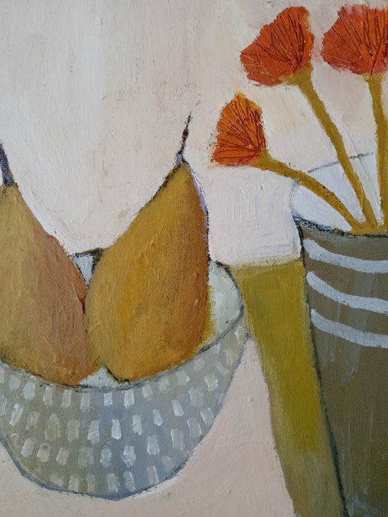 Tall Grey Vase