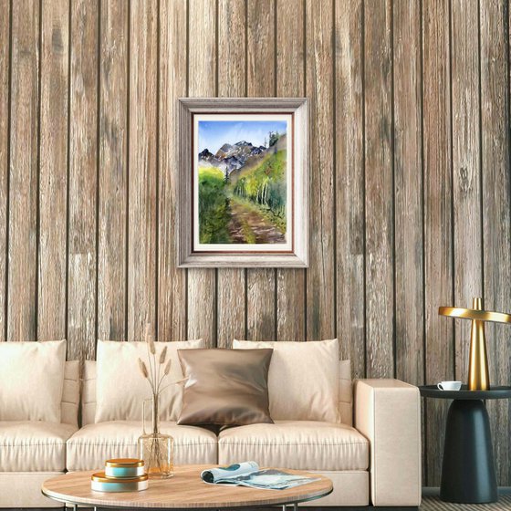 Mountain Path in Morning