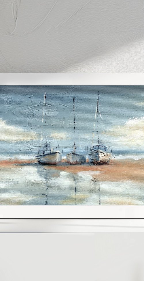 Sailboats by Alena Post