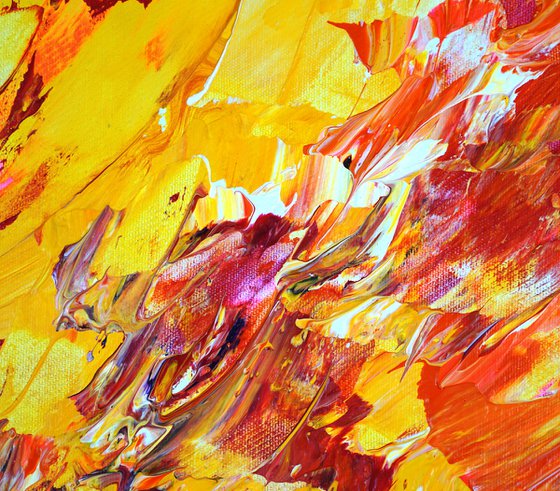 Yellow Red Abstraction C 3
