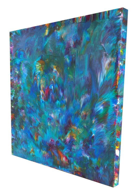 The Bottom of the Ocean.. Alive! Original Abstract Expressionism Painting