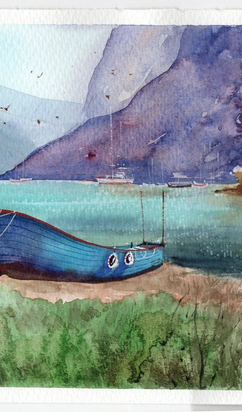 Blue Boat_Scotland by Rajan Dey