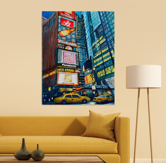 Times Square New York painting