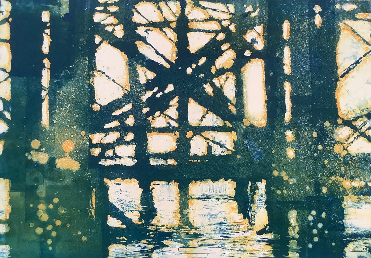 Graphic Limited Edition Print , The Pier 2. By Amanda Averillo, 26 X 21, Artwork For Sale On Artfinder
