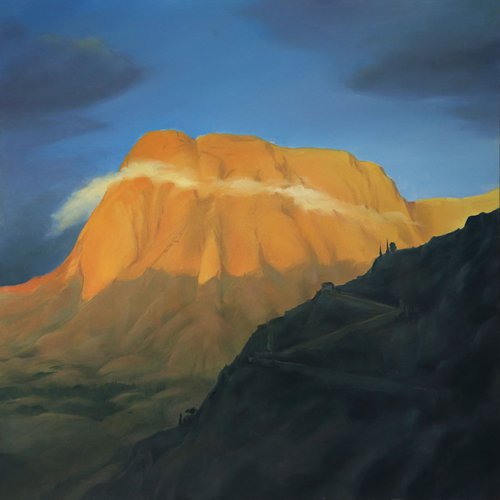 Kotor mount at sunset by Serge Shchegolkov