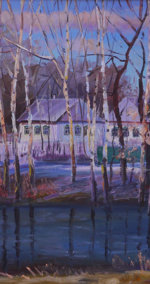 Spring evening in Pavlovka by Vyacheslav Onyshchenko