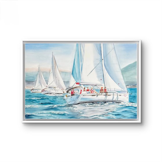 “On the yacht”