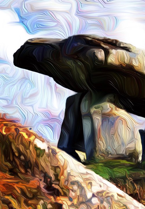 Dolmen - an abstract photo-impressionistic artwork by Tony Roberts