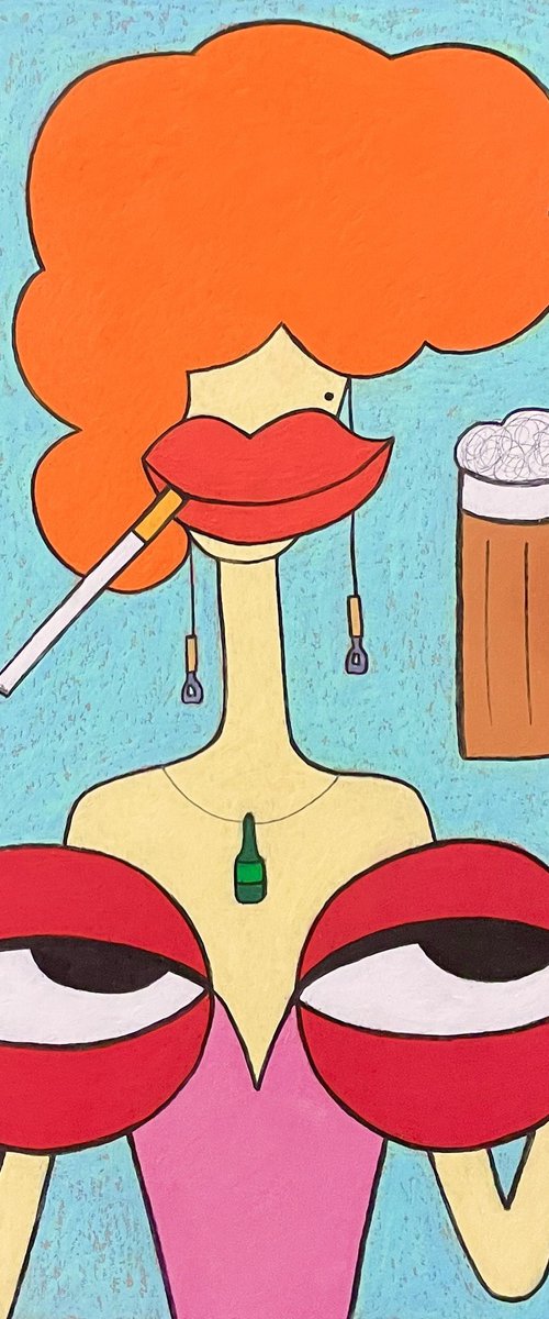 My tits love beer by Ann Zhuleva