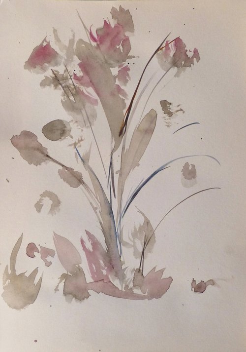 SPRING FLOWERS E1, 21x29 cm - FREE shipping! by Frederic Belaubre