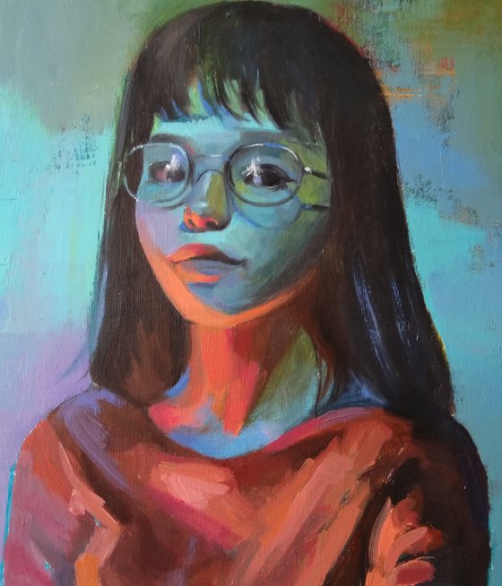 The Girl with Glasses