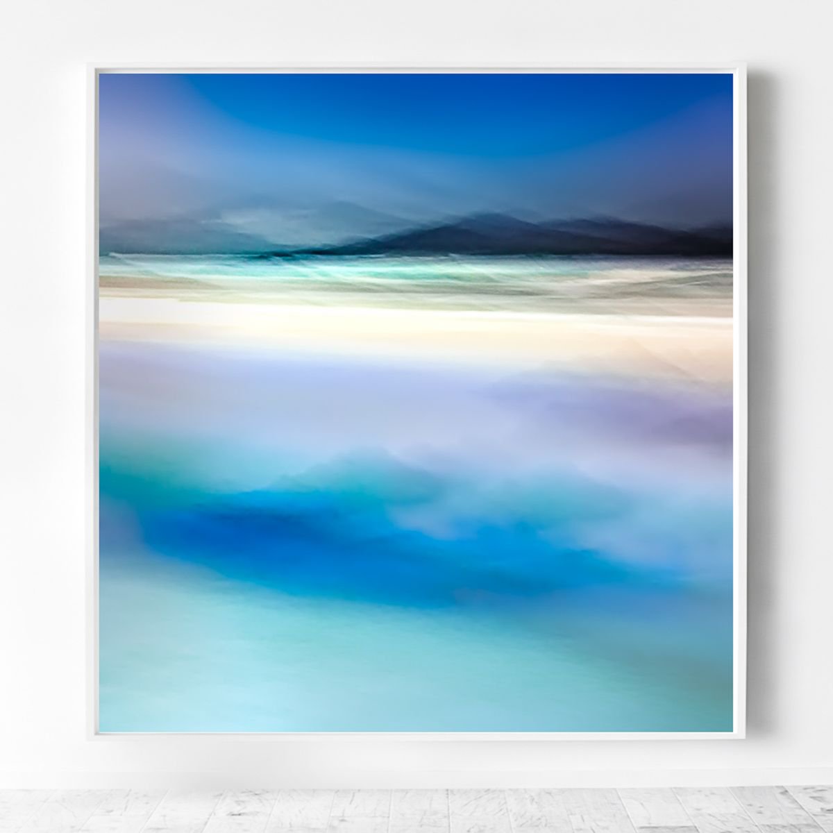 Hebridean Silk, Isle of Harris - Extra large beach abstract canvas by Lynne Douglas