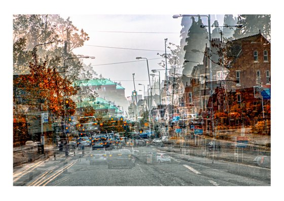 Inner City Streets 7. Abstract street scene. Limited Edition Photography Print #1/15