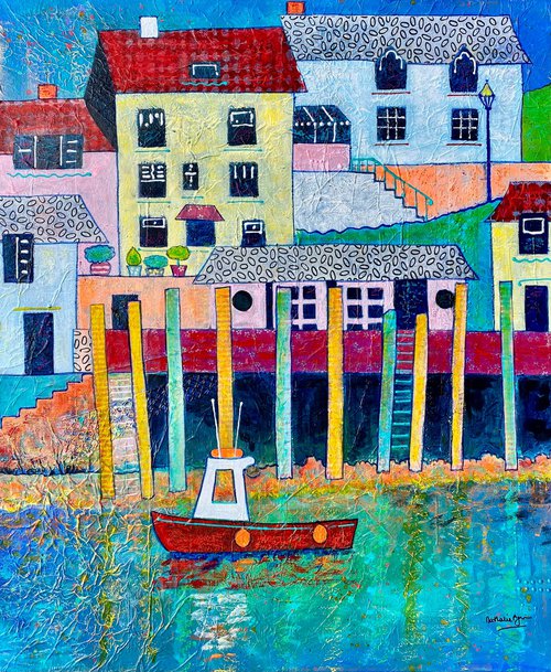 Bright Harbour by Nathalie Pymm Art