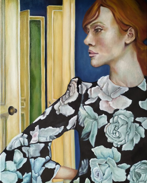 Portrait of a woman in  "The Room"