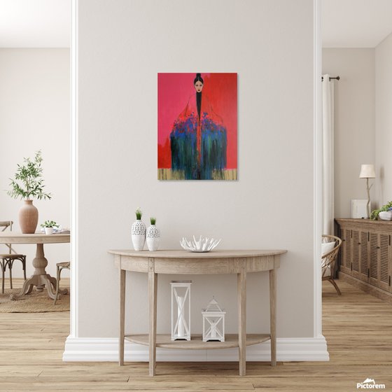 Girl With Flowers — V