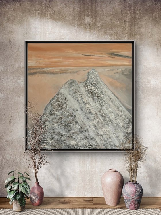 „Where silence dwells“ 74x74x4 cm