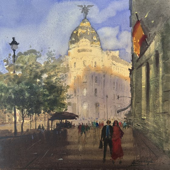 Golden Morning in Madrid