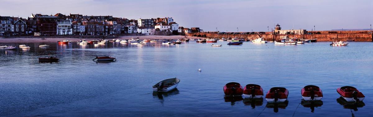 Photorealistic Photograph , St. Ives Harbour By Tom Hanslien, 47 X 16, Artwork For Sale On Artfinder