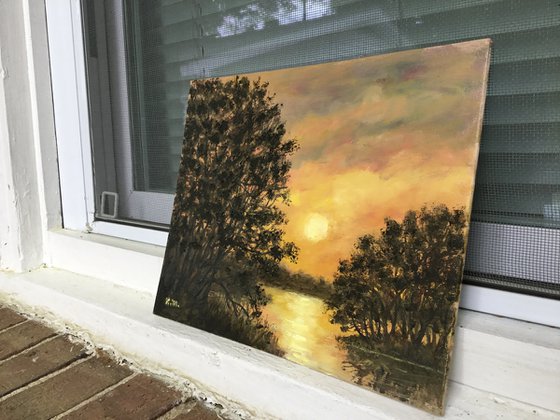 GOLDEN HOUR - oil 8X10  (SOLD)