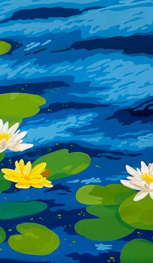 Water lilies by Alexandra Dobreikin