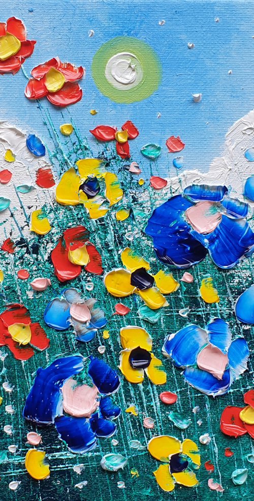 "Spring Meadow Flowers in Love" by Phil Broad