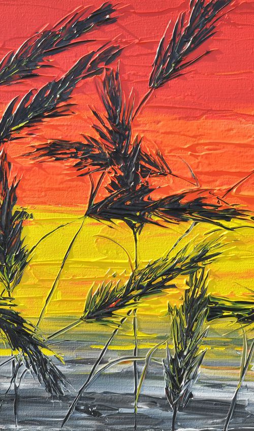 Grass in Red by Daniel Urbaník