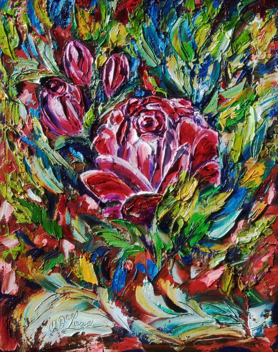 Flower Study (PALETTE KNIFE)