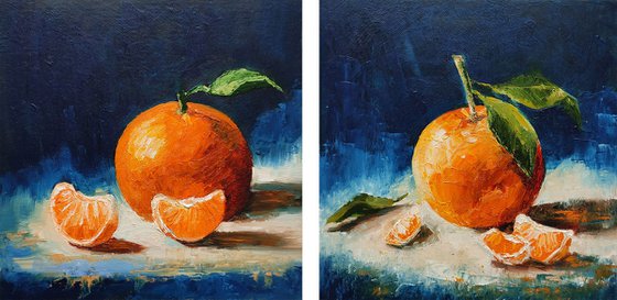 Tangerines (diptych)