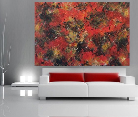 CONTEMPORARY Abstract ACRYLIC on CANVAS  by M.Y.
