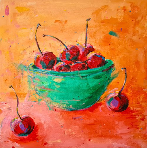 Bowl of Cherries by Dawn Underwood