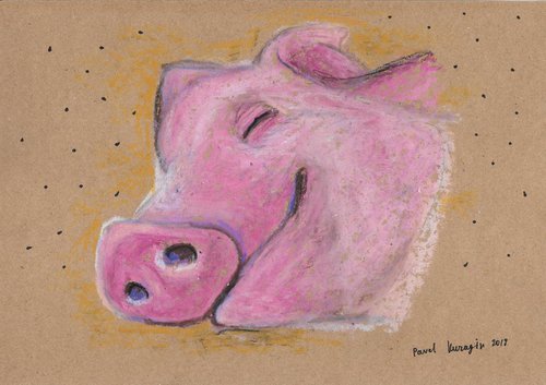 Head of pig #2 by Pavel Kuragin