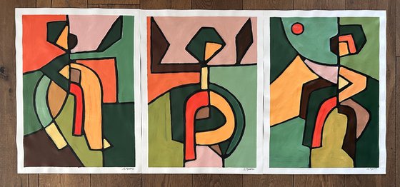 Dancing in the Forest (Set of 3)