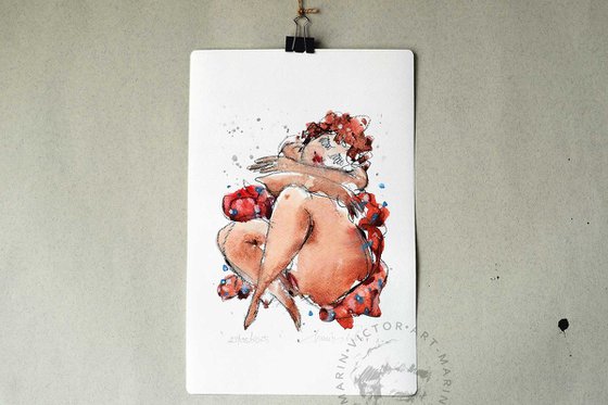 Nude in Red