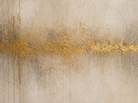 Gold Horizon in Beige Twilight