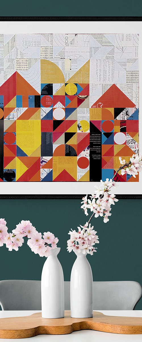 Collage_00_60x60 cm_Cityscape by Manel Villalonga